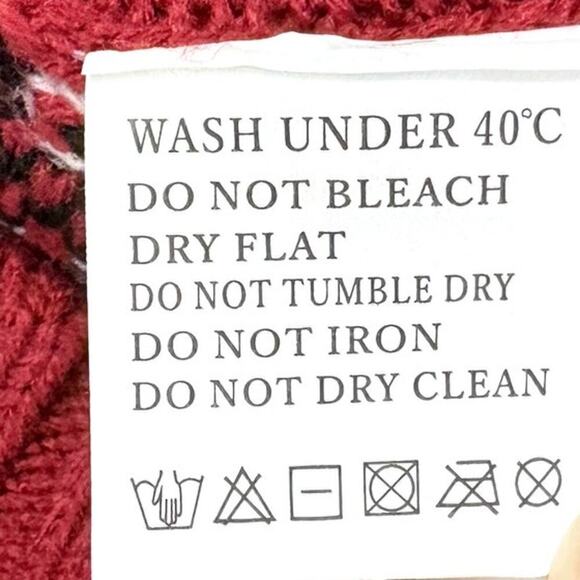 Burgundy Red Snowman with Scaft Christmas Holiday Winter Sweater Women's Size XL - Picture 8 of 11